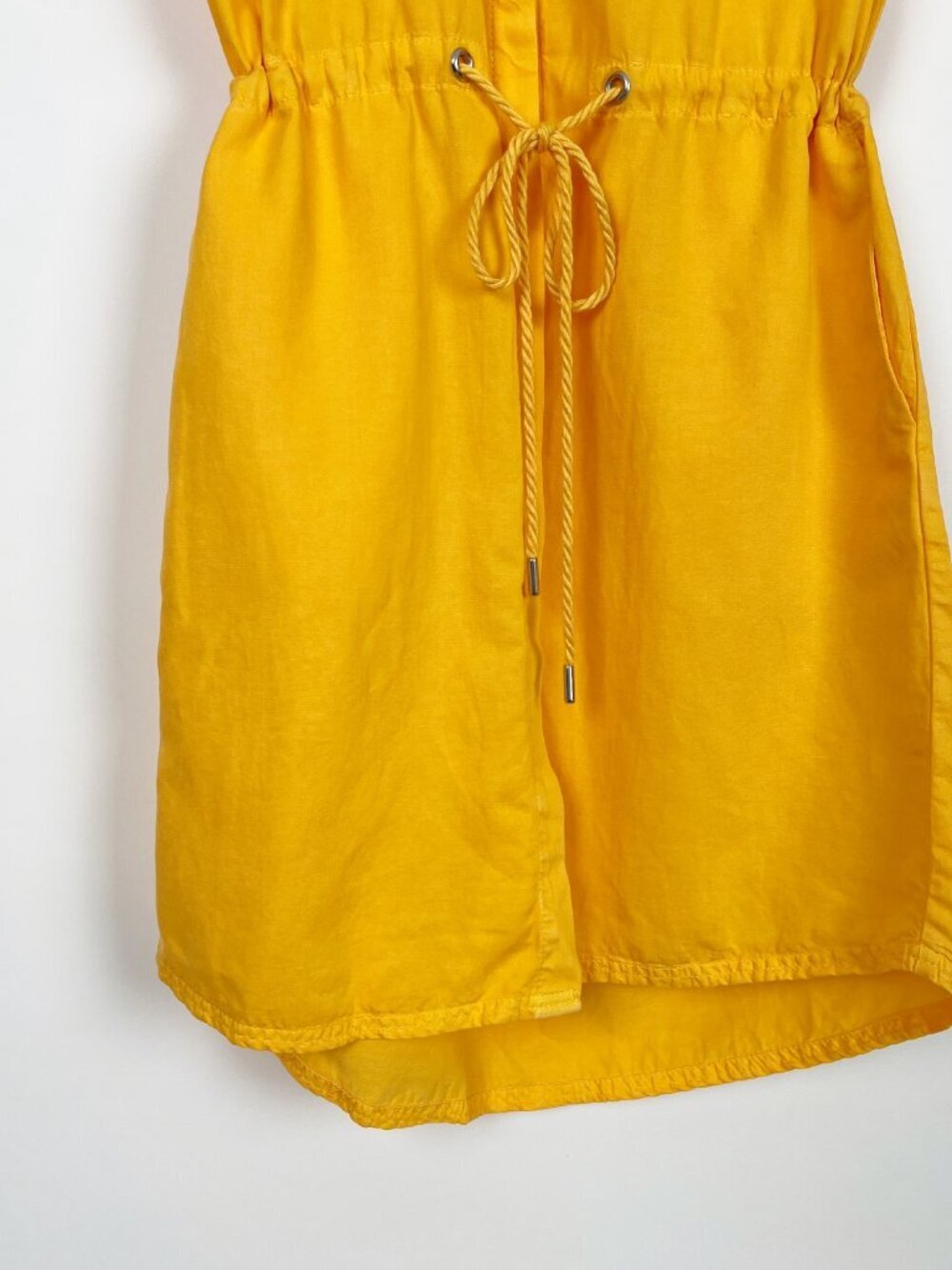New Linen St James French Coastal Nautical Mini Midi Dress Summer Sun Sundress - Picture 5 of 15